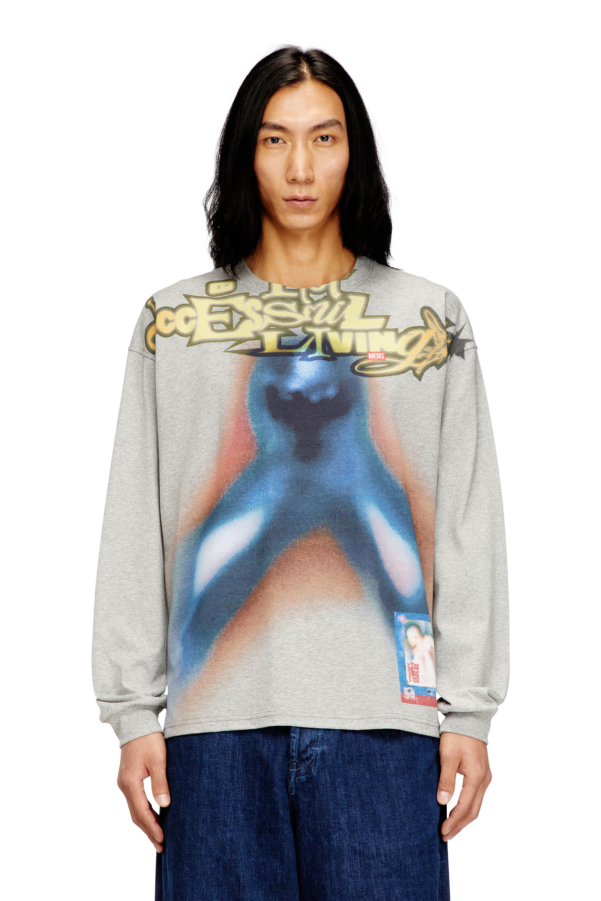 Lad Musician Black T-Cloth Lilly Super Big T-Shirt Lad Musician