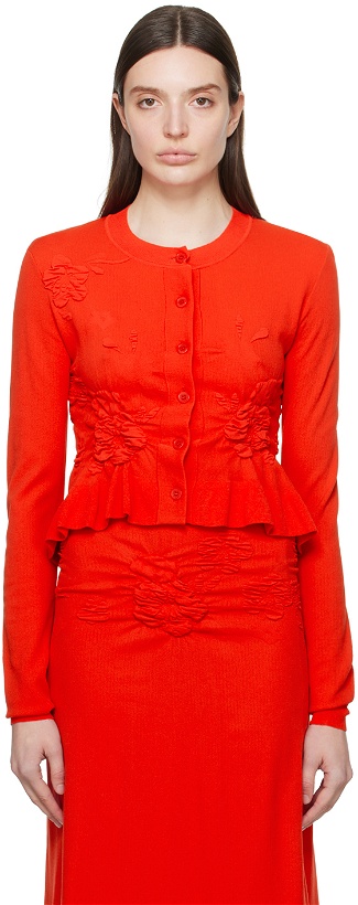 Photo: Cecilie Bahnsen Red Vira Cardigan