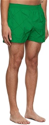Bottega Veneta Green Swim Shorts