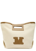 Max Mara Logo-appliquéd Canvas Tote bag - Camel - One Size