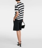 Ami Paris Ami de Cœur striped cotton T-shirt
