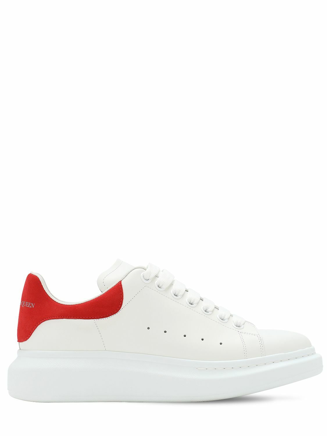 alexander mcqueen 45mm leather platform sneakers