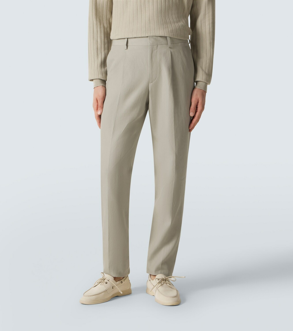 Lardini Linen, cotton, and silk chinos