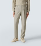Lardini Linen, cotton, and silk chinos
