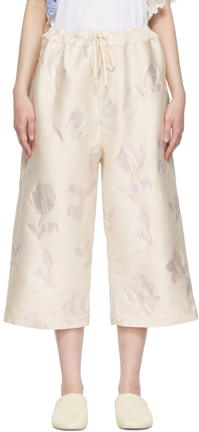 Tricot Comme des Garçons Beige Polyester Trousers