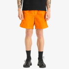 Stone Island Men's Marina Shiny Nylon Swim Shorts in Orange