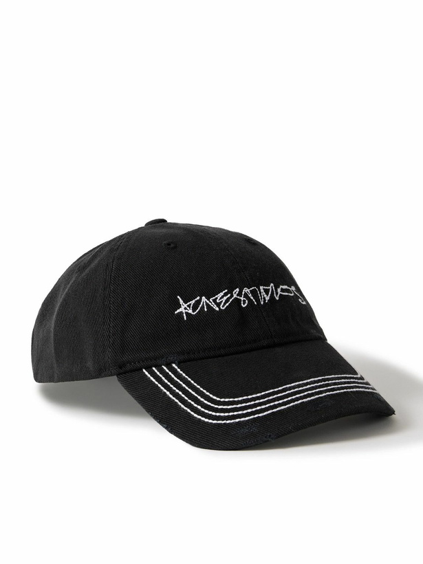 Photo: Acne Studios - Cuddy Logo-Embroidered Organic Cotton-Twill Baseball Cap