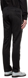 TheOpen Product SSENSE Exclusive Black Double Stripe Trousers