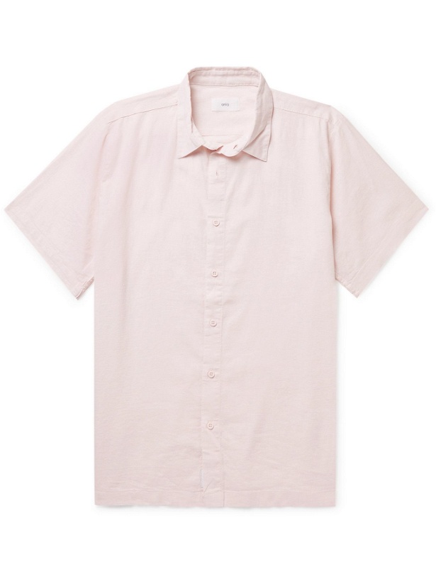 Photo: Onia - Linen-Blend Shirt - Pink
