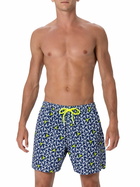 MC2 Saint Barth Man Lightweight Fabric Swim-shorts Lighting Micro Fantasy With Loabster Print