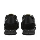 Valentino Men's Knit Rockrunner Sneakers in Grey/Black