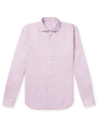 Altea - Mercer Garment-Dyed Linen Shirt - Purple