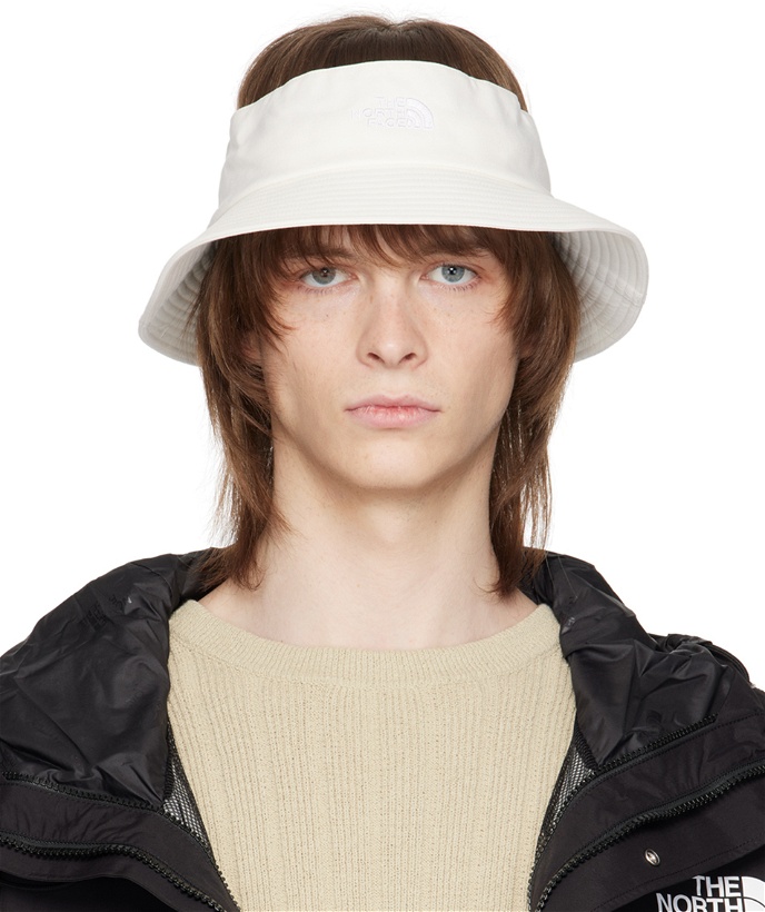 Photo: The North Face White Class V Top Knot Bucket Hat