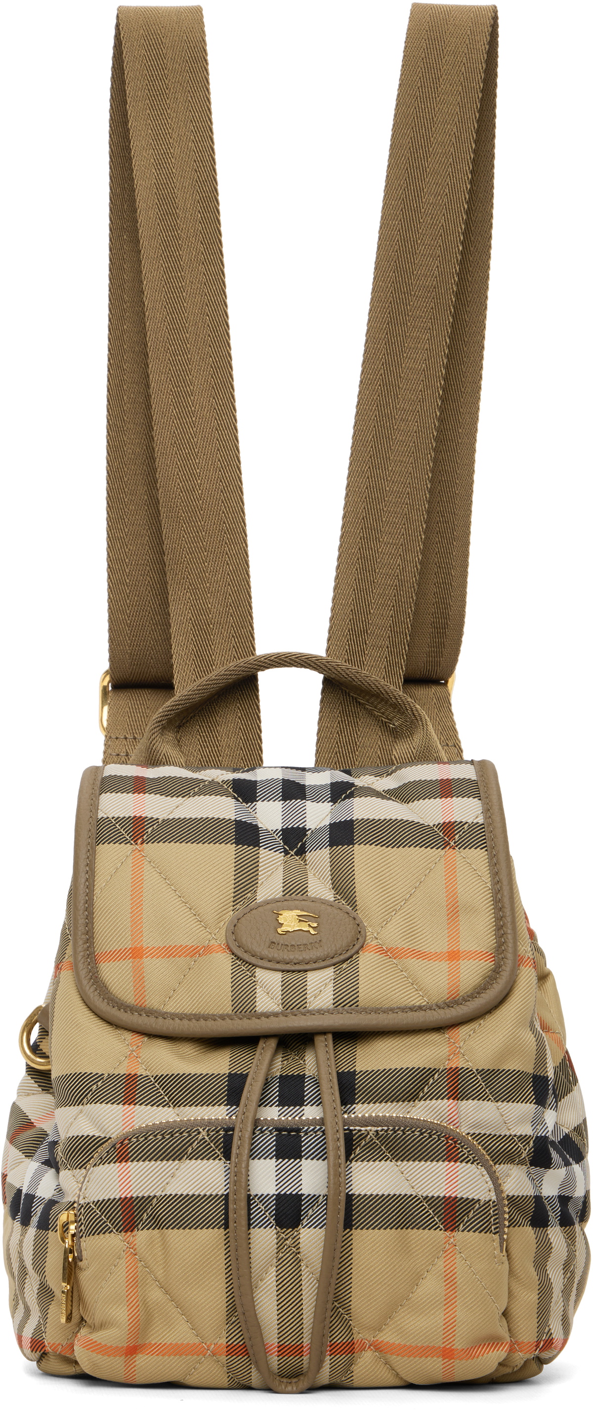Burberry Beige Mini Horseshoe Backpack