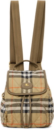 Burberry Beige Mini Horseshoe Backpack