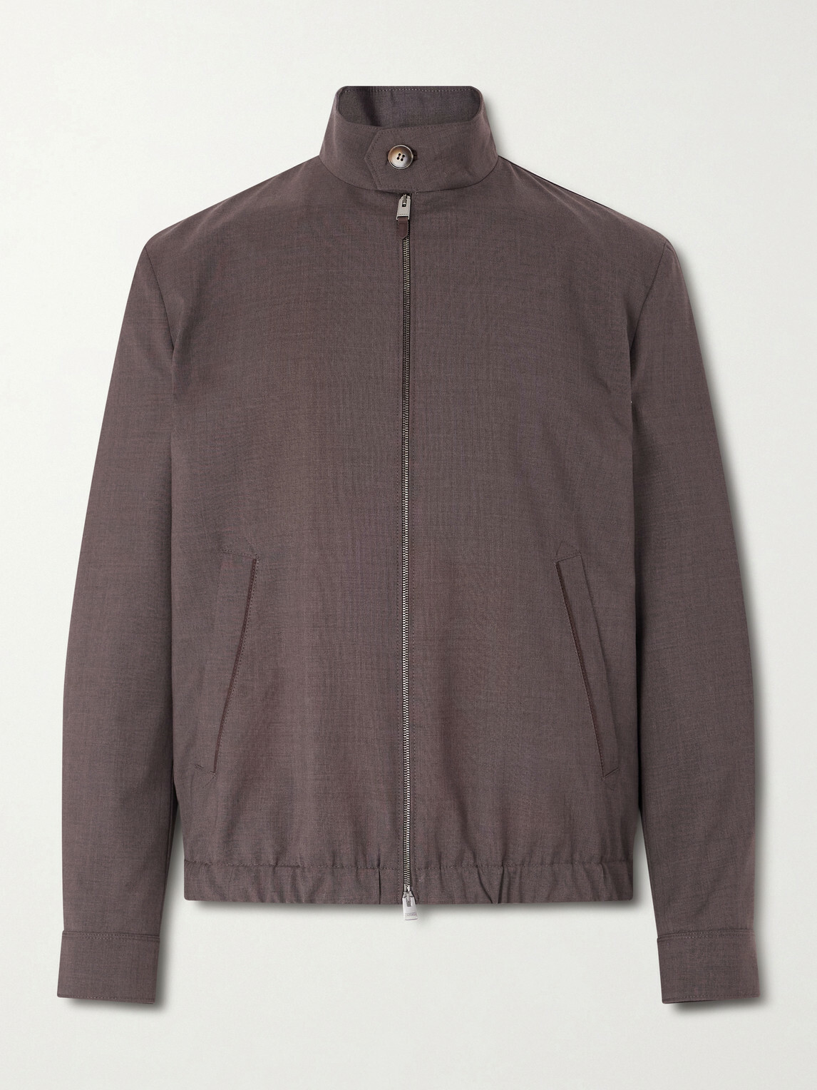 Canali - Impeccabile Wool Bomber Jacket - Brown