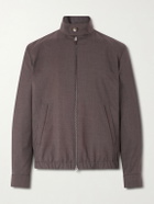 Canali - Impeccabile Wool Bomber Jacket - Brown