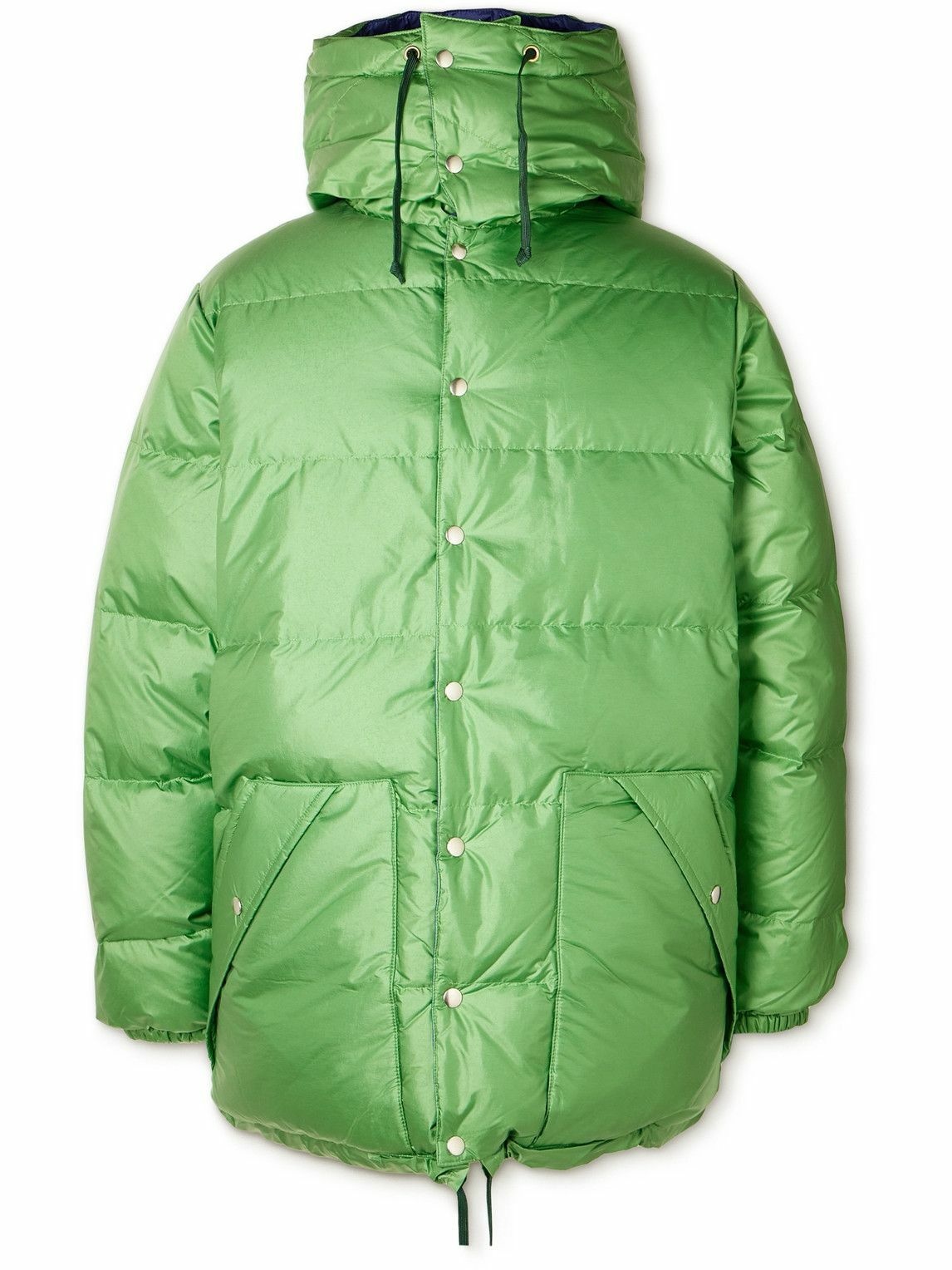Photo: Beams Plus - Expedition Quilted Shell Hooded Down Parka - Green