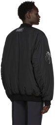 Raf Simons Black Gothic Bomber Jacket