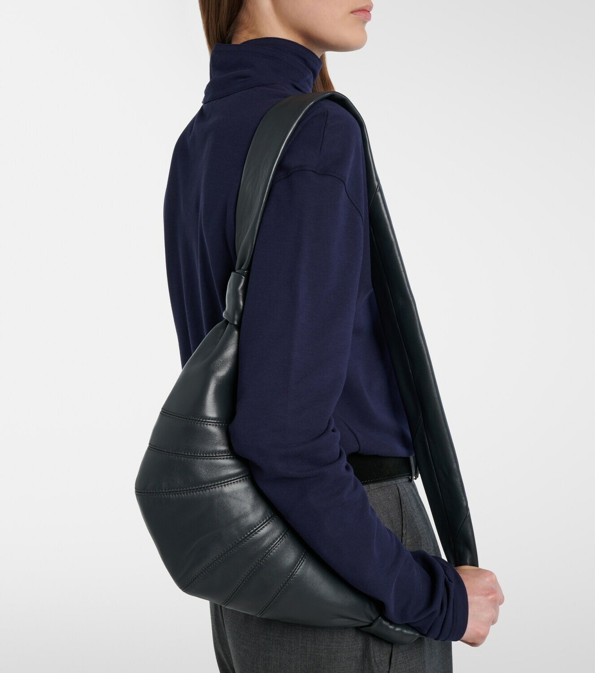 Lemaire Croissant Small leather bag