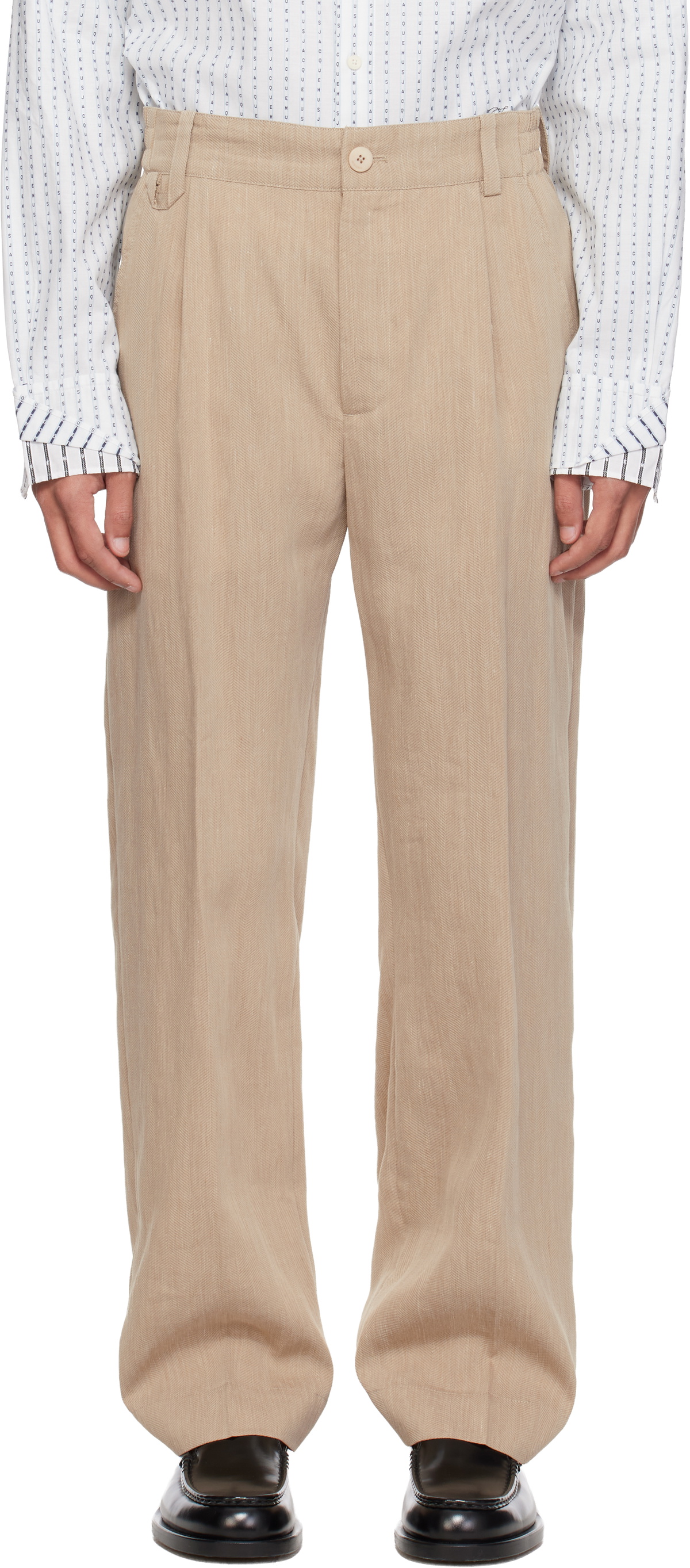 JACQUEMUS Gray La Casa 'Le pantalon Marzio' Trousers Jacquemus