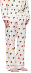 Sky High Farm Workwear White Strawberry & Moon Pyjama Pants