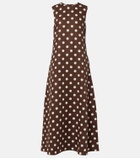 Asceno Tallin linen and cotton maxi dress