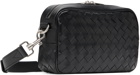 Bottega Veneta Black Small Intrecciato Camera Bag