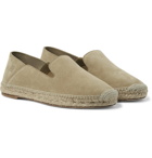 Loewe - Collapsible-Heel Suede Espadrilles - Neutrals