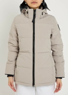 Canada Goose Chelsea Padded Arctic-tech Parka Coat Light Grey