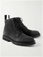 George Cleverley - Taron 2 Waxed-Suede Boots - Gray