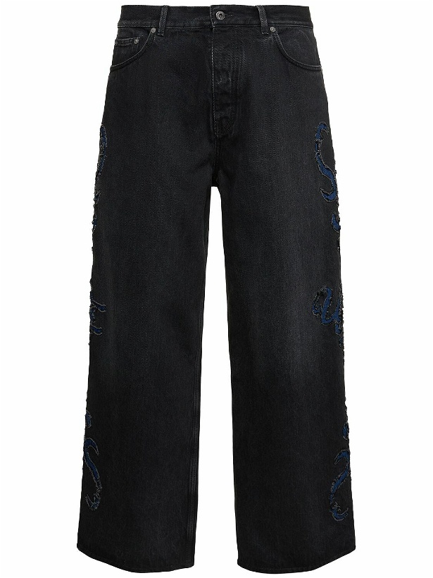 Photo: OFF-WHITE - Natlover Baggy Cotton Denim Jeans