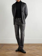 Etro - Roma Slim-Fit Straight-Leg Logo-Embroidered Jeans - Gray