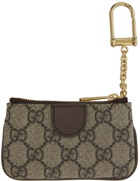 Gucci Beige & Brown Ophidia Key Case