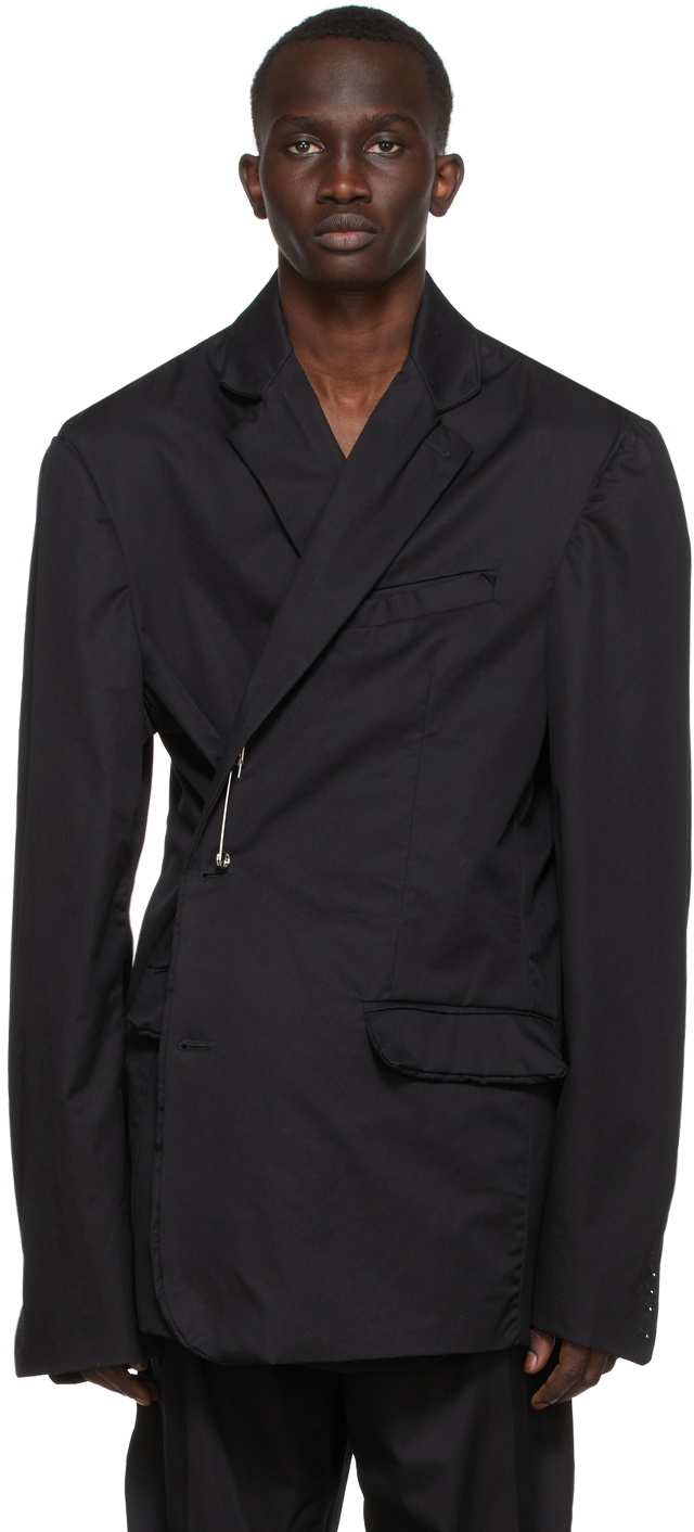Balenciaga Black Handstitch Jacket Balenciaga