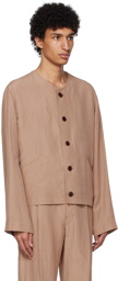 LEMAIRE Brown Relaxed Jacket