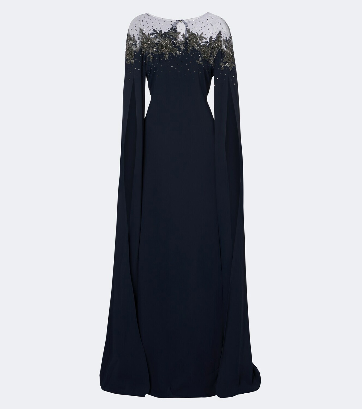 Carolina Herrera Embellished crêpe gown