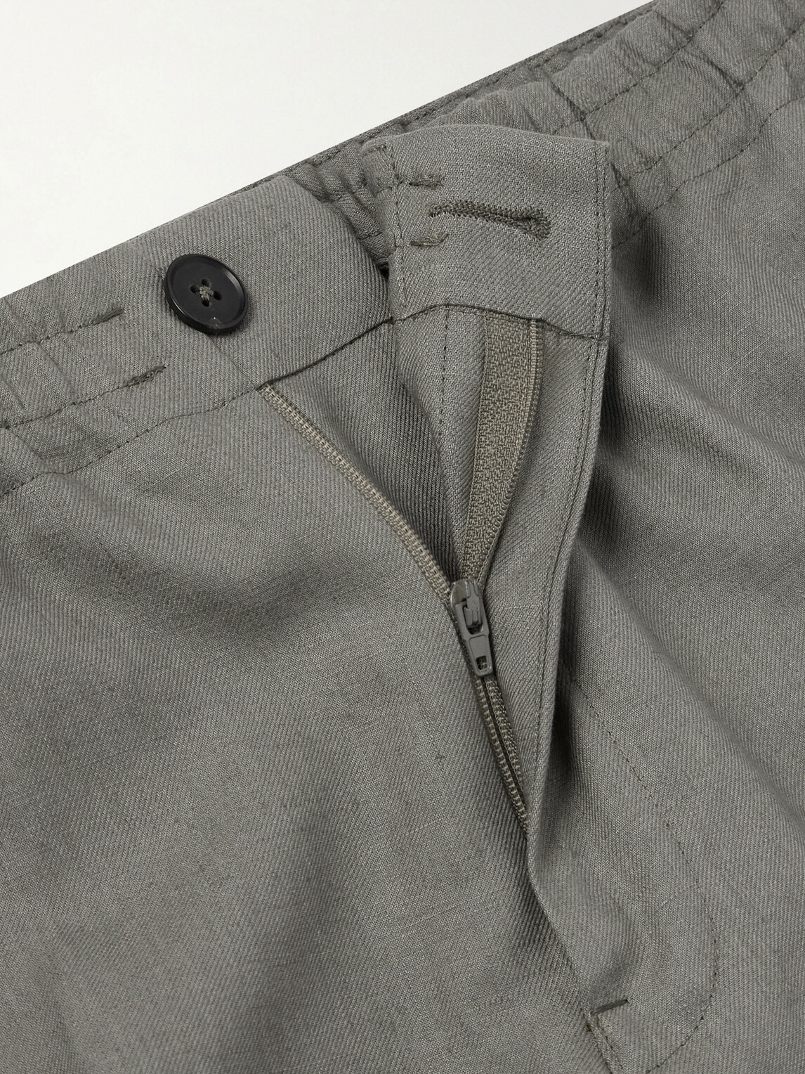Zegna - Oasi Straight-Leg Linen Shorts - Gray