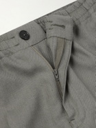 Zegna - Oasi Straight-Leg Linen Shorts - Gray
