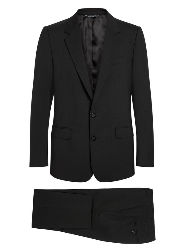 Photo: Dolce & Gabbana Martini Stretch-wool Suit Black