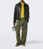 Loewe Striped cotton-blend terry T-shirt