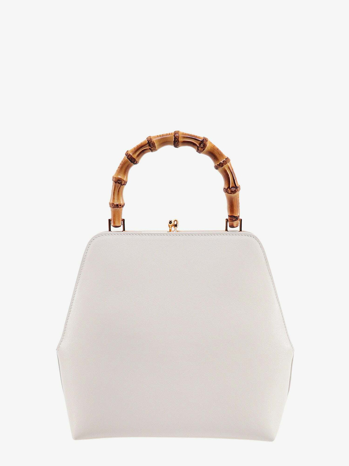 良品 JIL SANDER 2wayバッグ アコーディオン ホワイト系 f417 Jil Sander Goji Bamboo White Womens Jil Sander