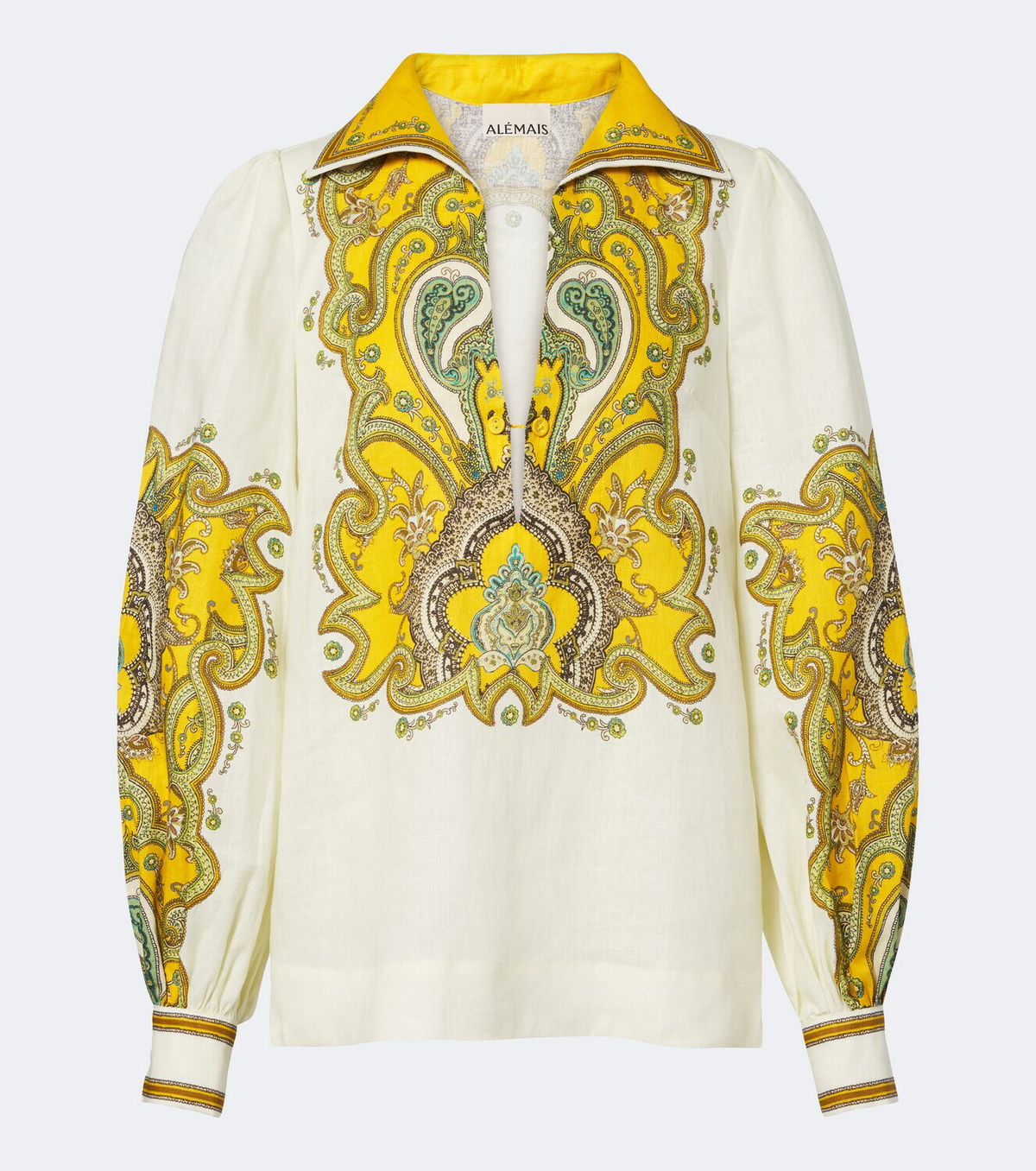 Alémais Porter printed linen blouse