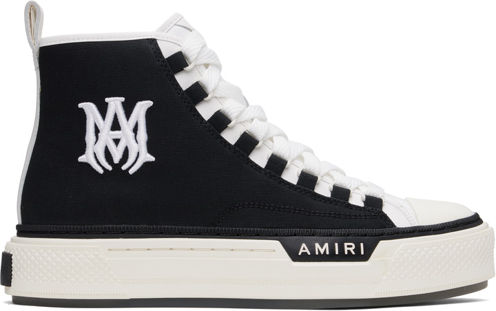 Photo: AMIRI Black & White MA Court Hi Sneakers