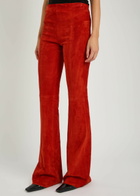Stouls Gégé Stretch-suede Trousers Red