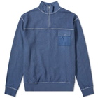 Très Bien Reverse Half Zip Sweat