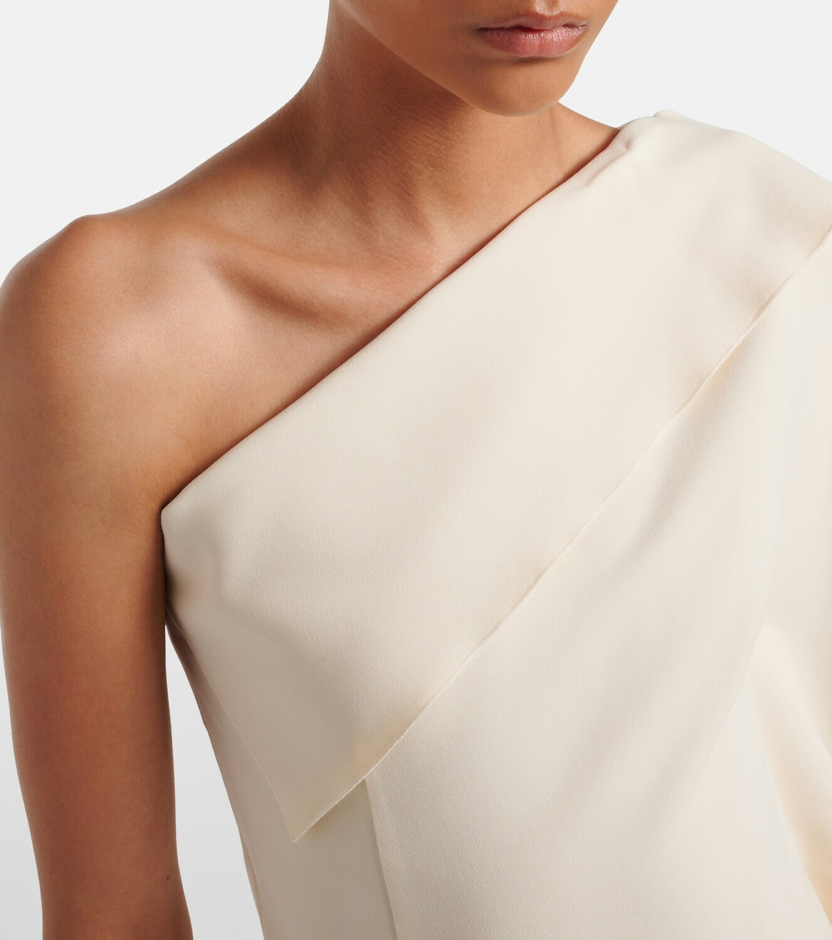 Fforme Lavinia draped one-shoulder top
