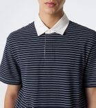 Dunhill Striped cotton piqué polo shirt
