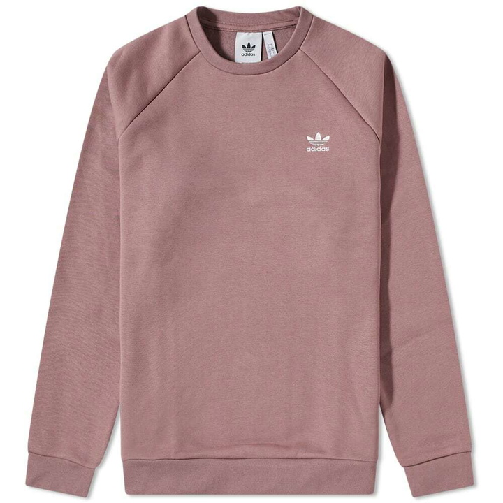 Photo: Adidas Men's Essential Crew Sweat in Wonder Oxide