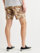 A.P.C. - Éli Camouflage-Print Cotton-Twill Drawstring Shorts - Brown